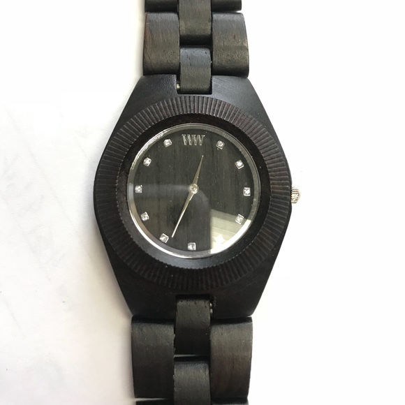 We Wood Crystal Black Watch - Picture 1 of 2